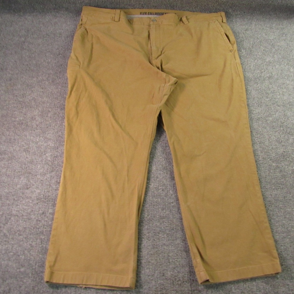 Duluth Trading Pants Mens 48x29 Flex Ballroom Khaki Work Brown Durable Workwear